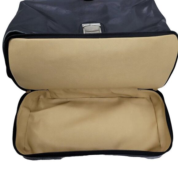 Maxwell Scott Authentic Leather‎ Doctor Bag Black Handmade Italy Key Lock Large - Picture 9 of 9